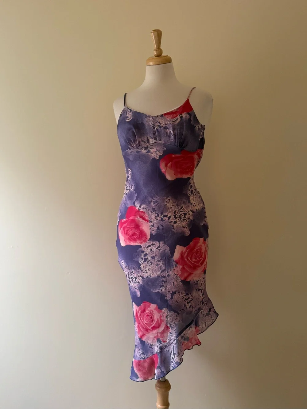 Vintage Fairweather Floral Slip Dress | Y2K Midi | Size 0 - Picture 1 of 7